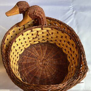Wicker Duck Basket Set